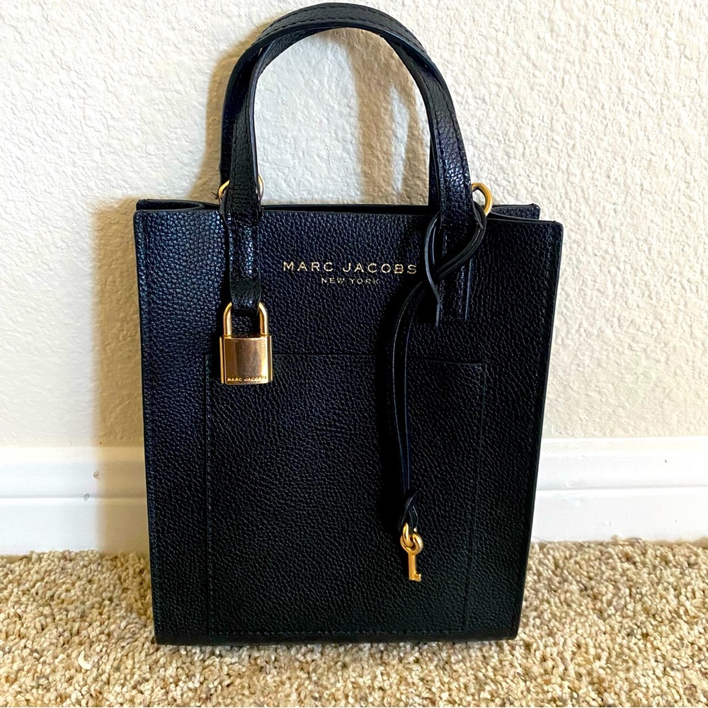 Marc Jacob mini grind tote bag black